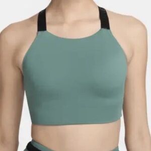 Nike SWIM Hydralock Fusion High Neck Tankini/ Midkini Top Green XL